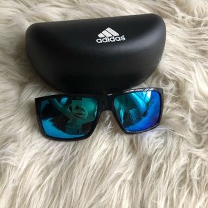 Adidas blue mirror lens sunglasses new